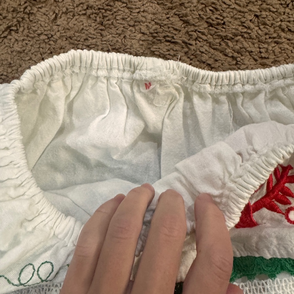 Embroidered Off-Shoulder Top - Picture 2 of 2